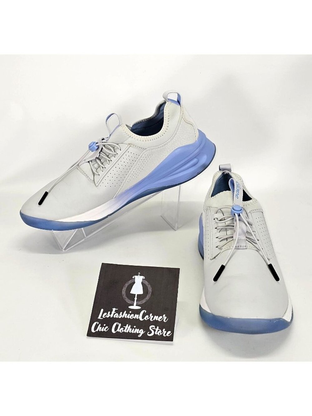 Clove Men's Blue Clarino Grey Matter Nurse Shoes Size 11.5 1805